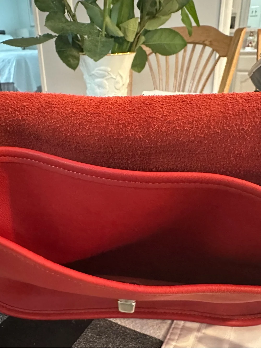 “Vintage” Coach Red Leather City Bag (style #9790)